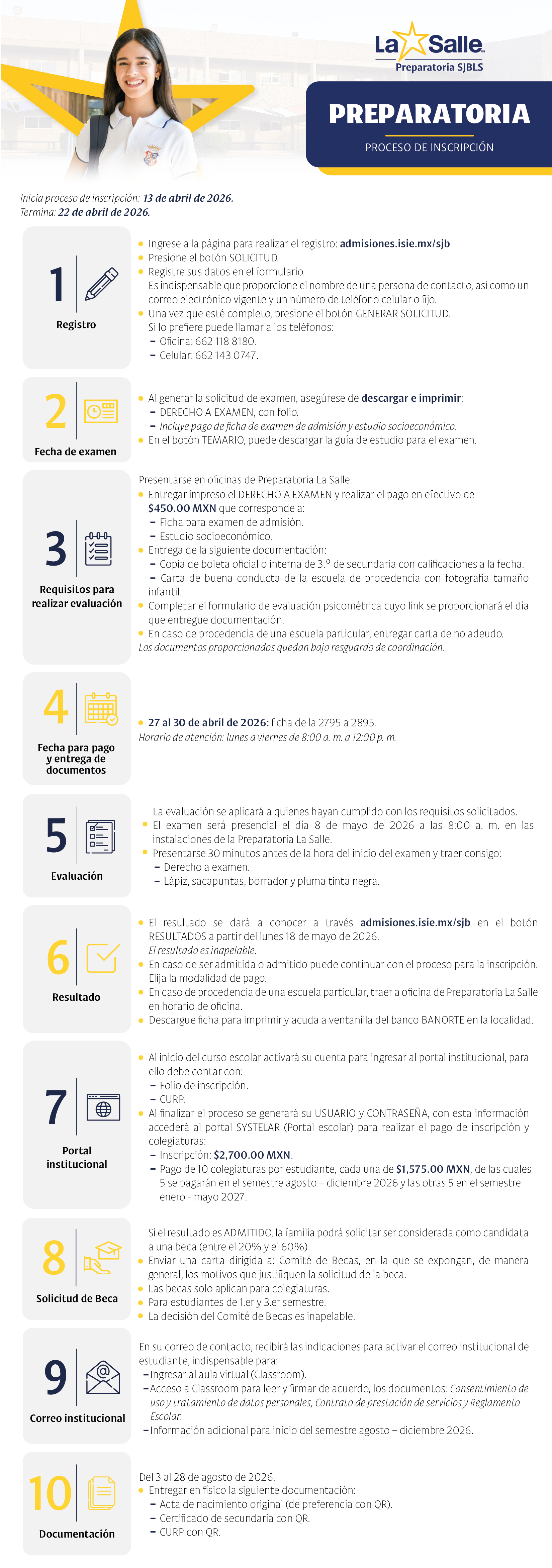 ADMISIONES 2026 - 2027